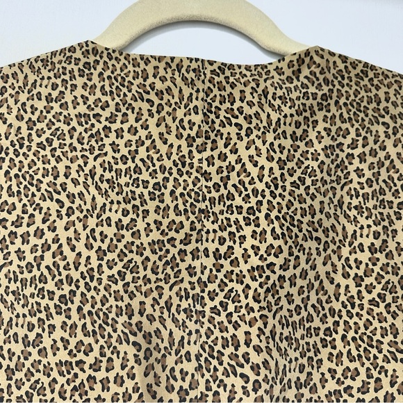 Vintage Glory Anne Pinkerton Cheetah Print Silk Beige Vest Women’s Size Large - Picture 9 of 16